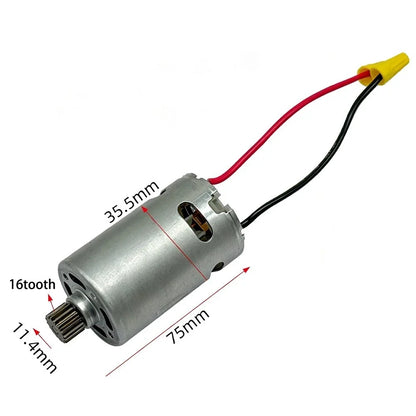16 Teeth Ratchet Wrench Replacement Motor for DIY Projects (12V)