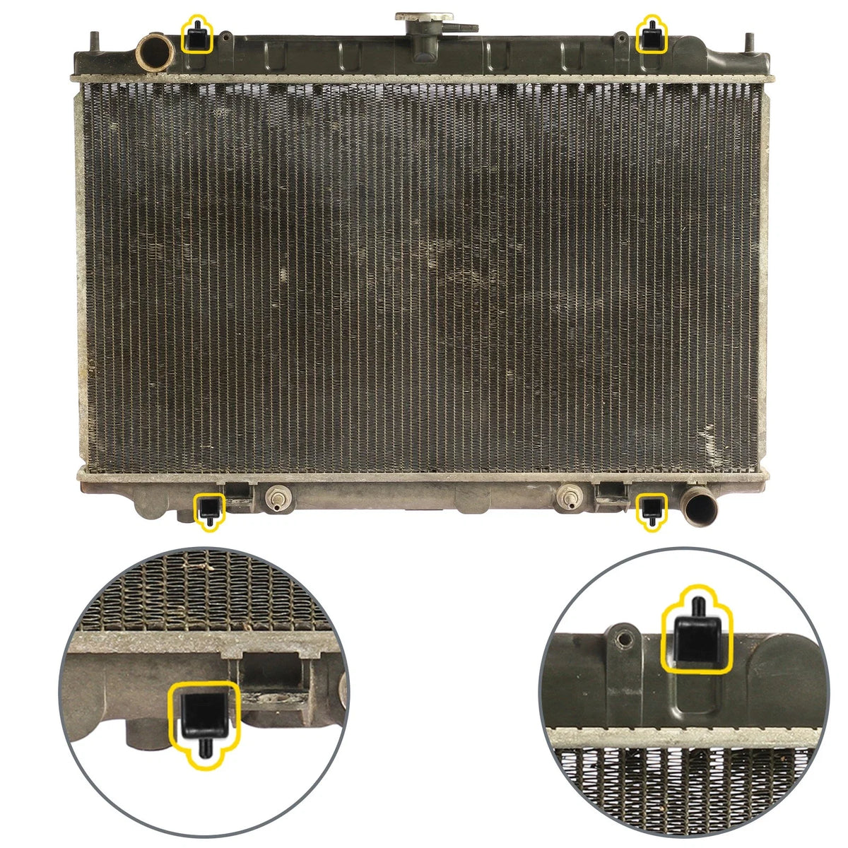 Set of 4 Engine Radiator Isolators Pads for Apollo (1973–1975) 4012326682S