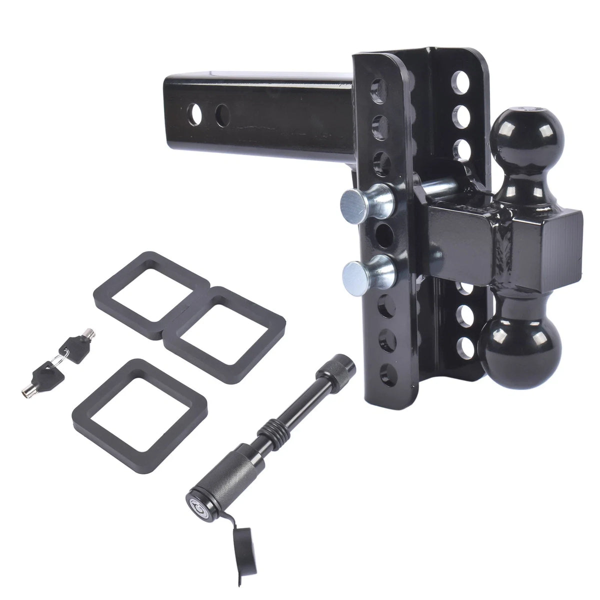 Adjustable Drop Trailer Hitch for 2” & 2-5/16” Ball (22)