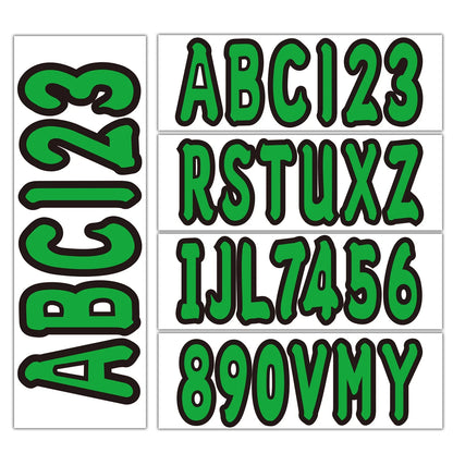 Set of 4 Watercraft Registration Numbers for Boat JetSki (3")