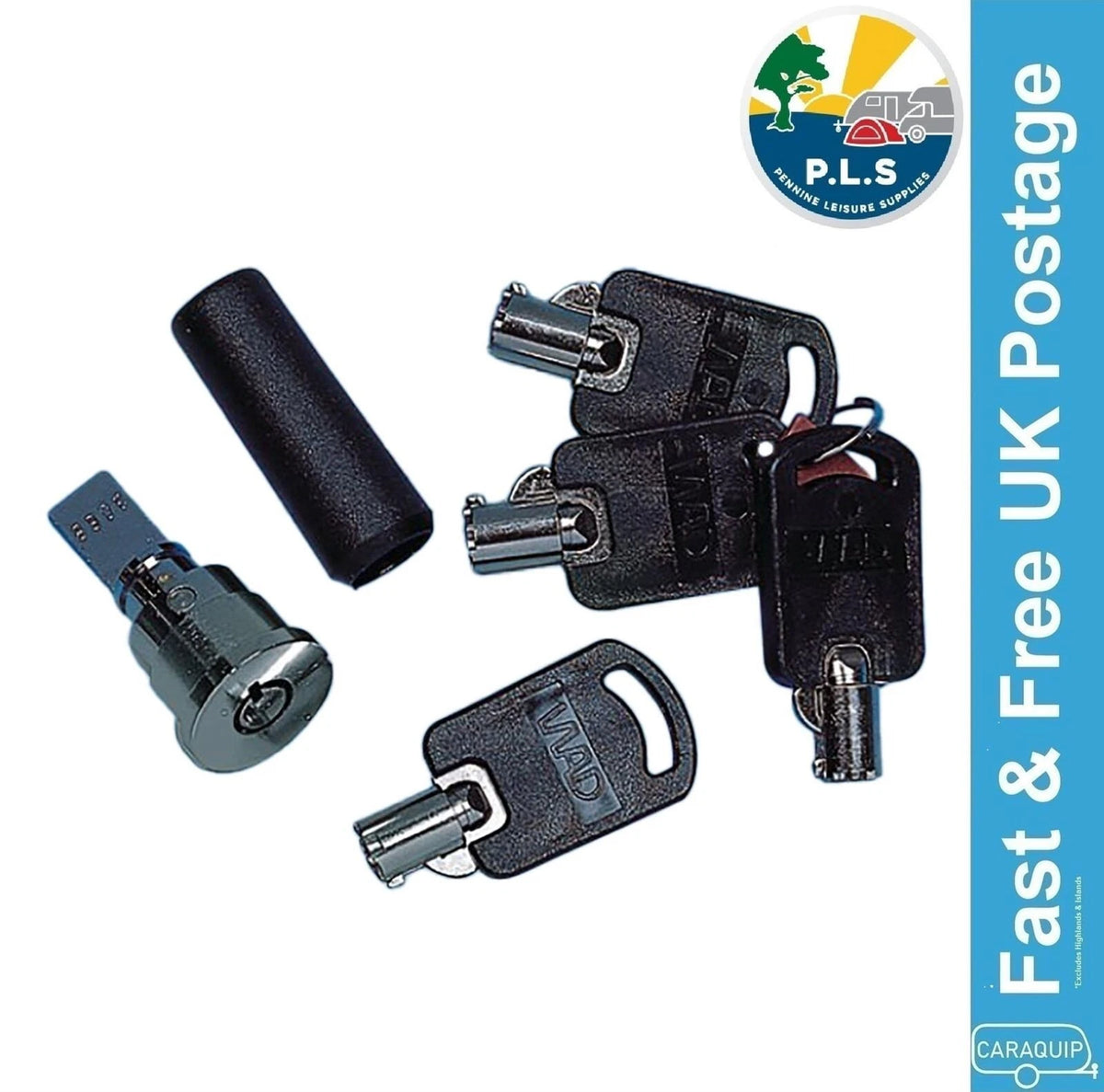 Spare Keys for PLS Caraloc 640 Caravan Door Lock (PO380)