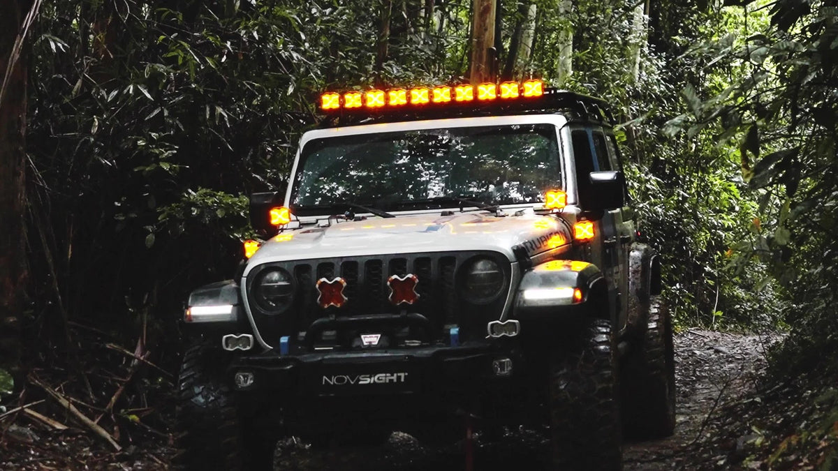 2X 4 Inch LED Pods for Honda GMC (NOV A500-WL12-4D)