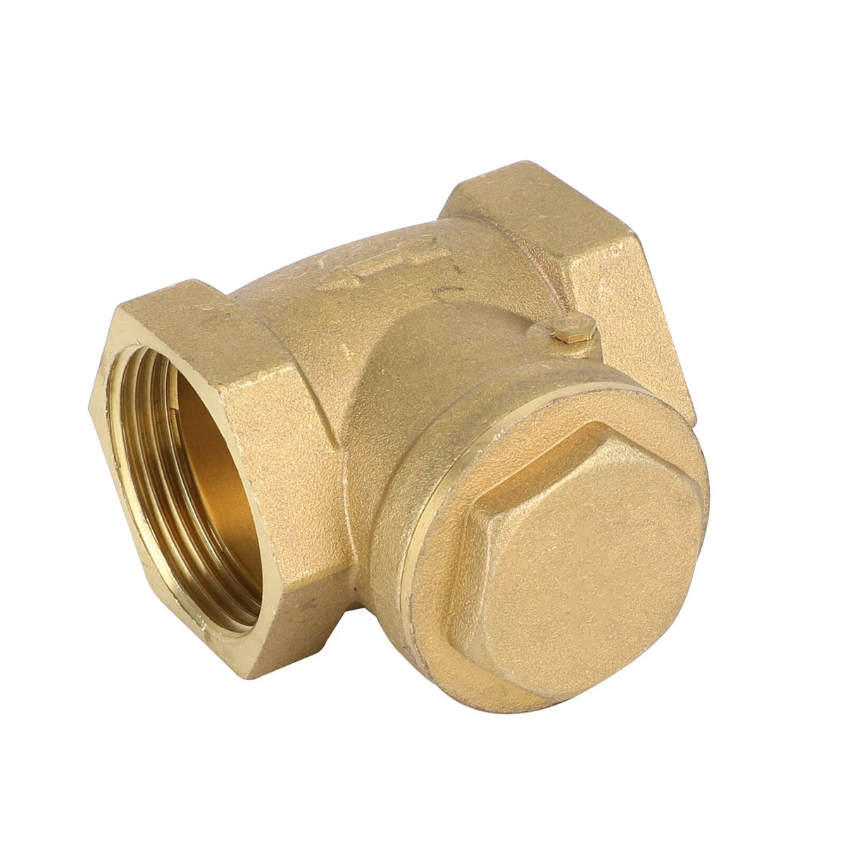 1-1/4" Brass Swing Check Valve for NPT Threaded Plumbing Fitting (I012-A039)