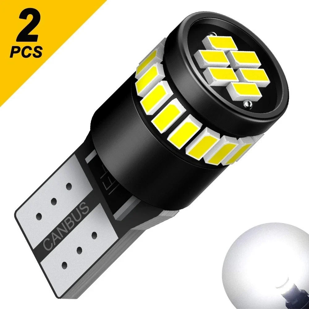 2X T10 LED 2835 SMD Interior Wedge Light Bulb W5W 194 168 for Universal