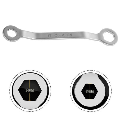 Curved Handle Oil Drain Wrench for Motorcycle Maintenance