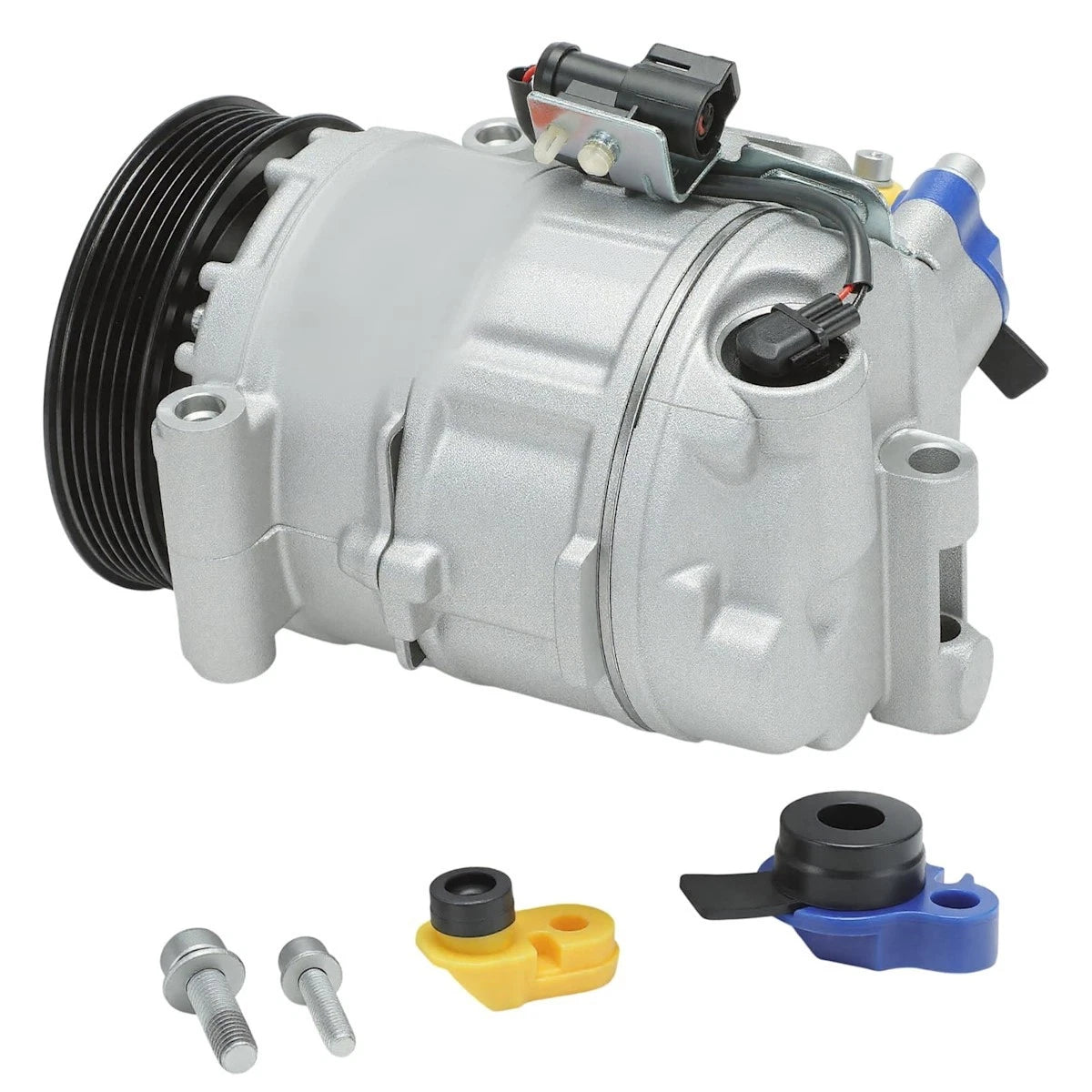 A/C Compressor with Clutch for Jaguar XK XKR (2007–2009) 18016605, C2C27255