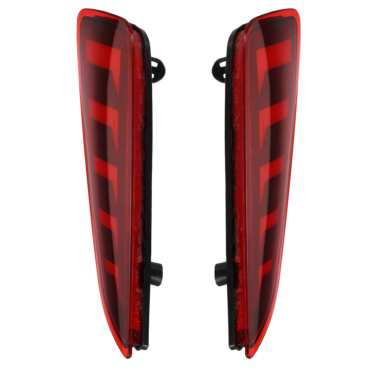 2X Red LED Rear Bumper Reflector Tail Brake Light Lamp for Toyota C-HR (2016–2022)