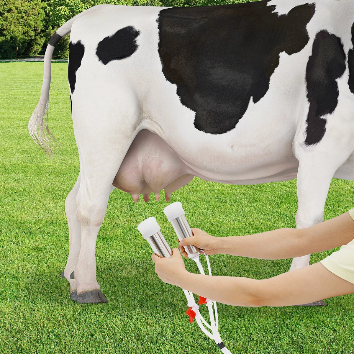 2in1 Pulsation Milking Machine for Cow with 5L Stainless Steel Bucket