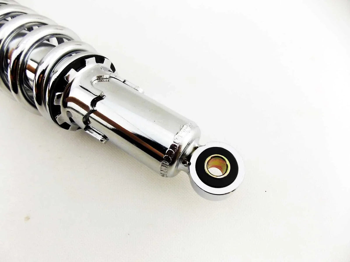 365mm Chrome Rear Shock Absorbers for Kawasaki KV250 AGI (1983-1988)