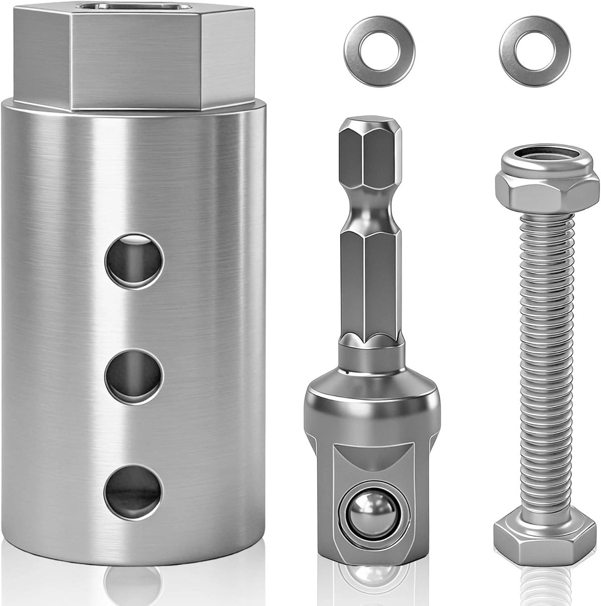 Trailer Jack Drill Adapter Kit for 1-Inch Drive Shafts (2-in-1 Design)