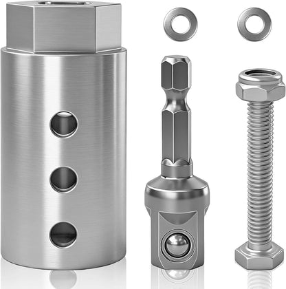 Trailer Jack Drill Adapter Kit for 1-Inch Drive Shafts (2-in-1 Design)