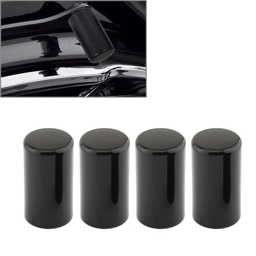 4Pcs Docking Hardware Point Covers Kit for Harley Touring FLHX (2009–2023) Black