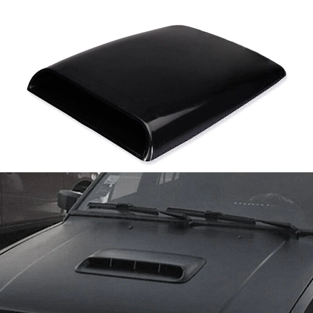 Air Flow Intake Scoop Vent Cover for Universal Car SUV (Black)