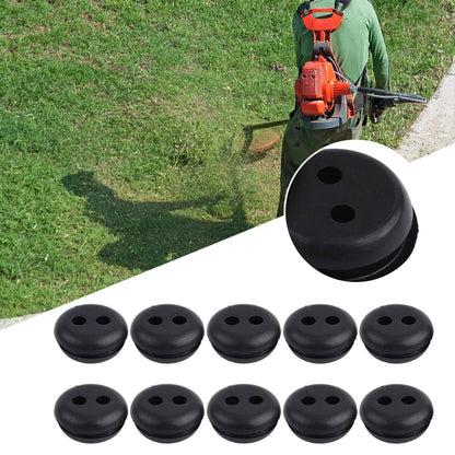 5pcs 2-Hole Rubber Fuel Gas Tank Line Grommet for Lawn Mower (Home Use)