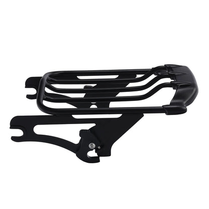 Black Two Up Luggage Rack for Harley Touring Street Glide (2009–2022)