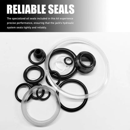 17PCS Floor Jack Seal Kit for 3 Ton Horizontal Hydraulic