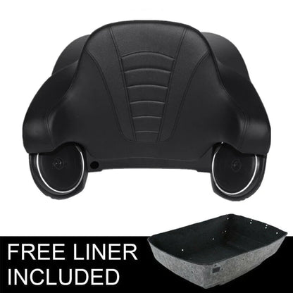 Matte Black King Trunk Backrest Speakers for Harley Road Street Glide (2014–2026)