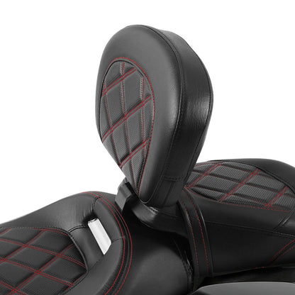 Driver Rider Backrest for Harley Touring Electra Road Glide (2009–2023) Black