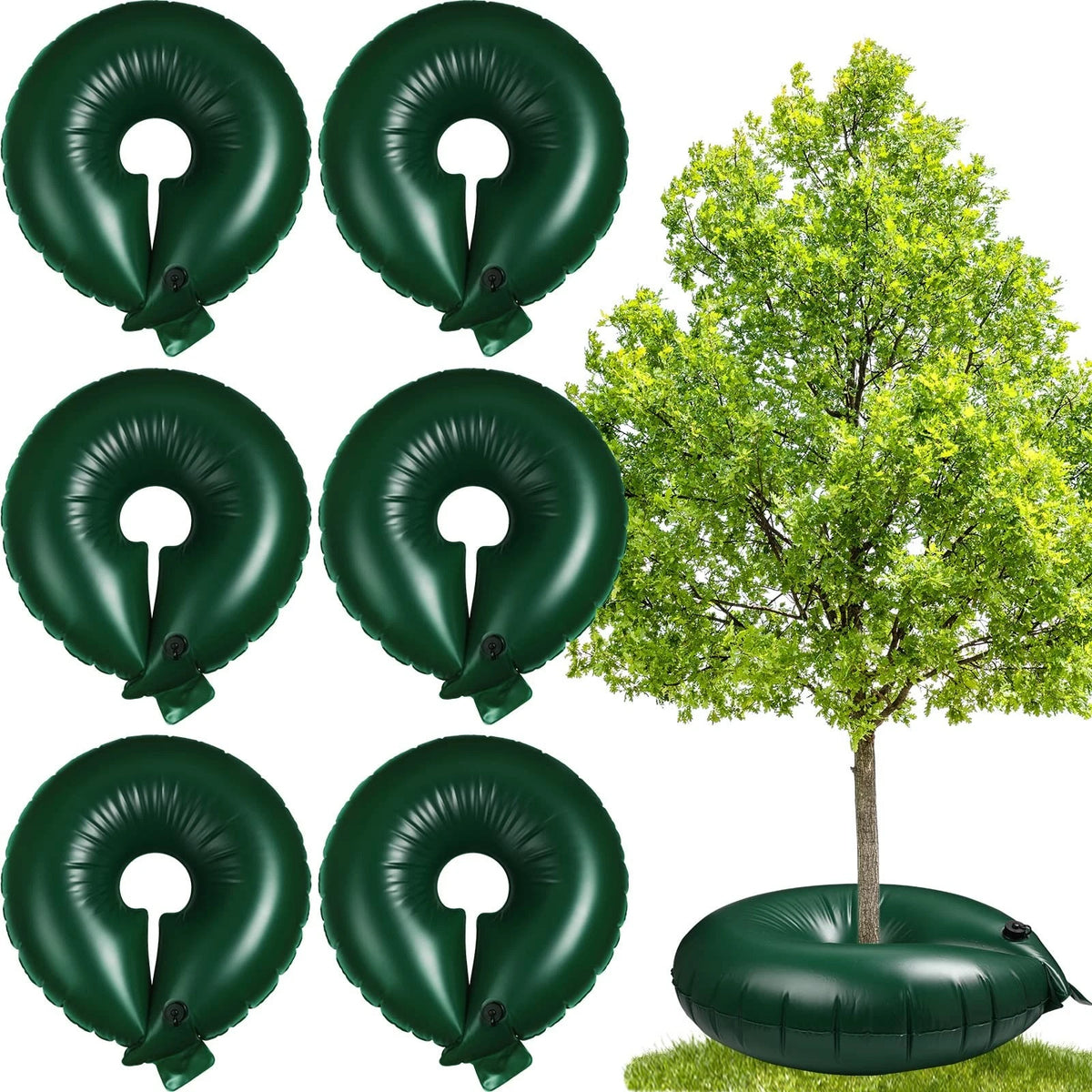 Set of 6 Heavy Duty Watering Rings for 15 Gallon Planters