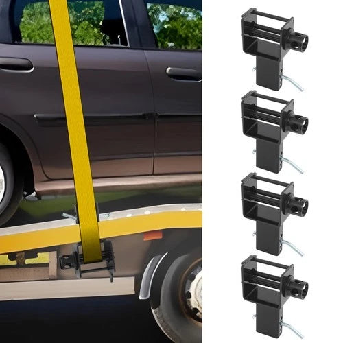 Set of 4 Heavy Duty Trailer Stake Pocket Winches 5400 LBS