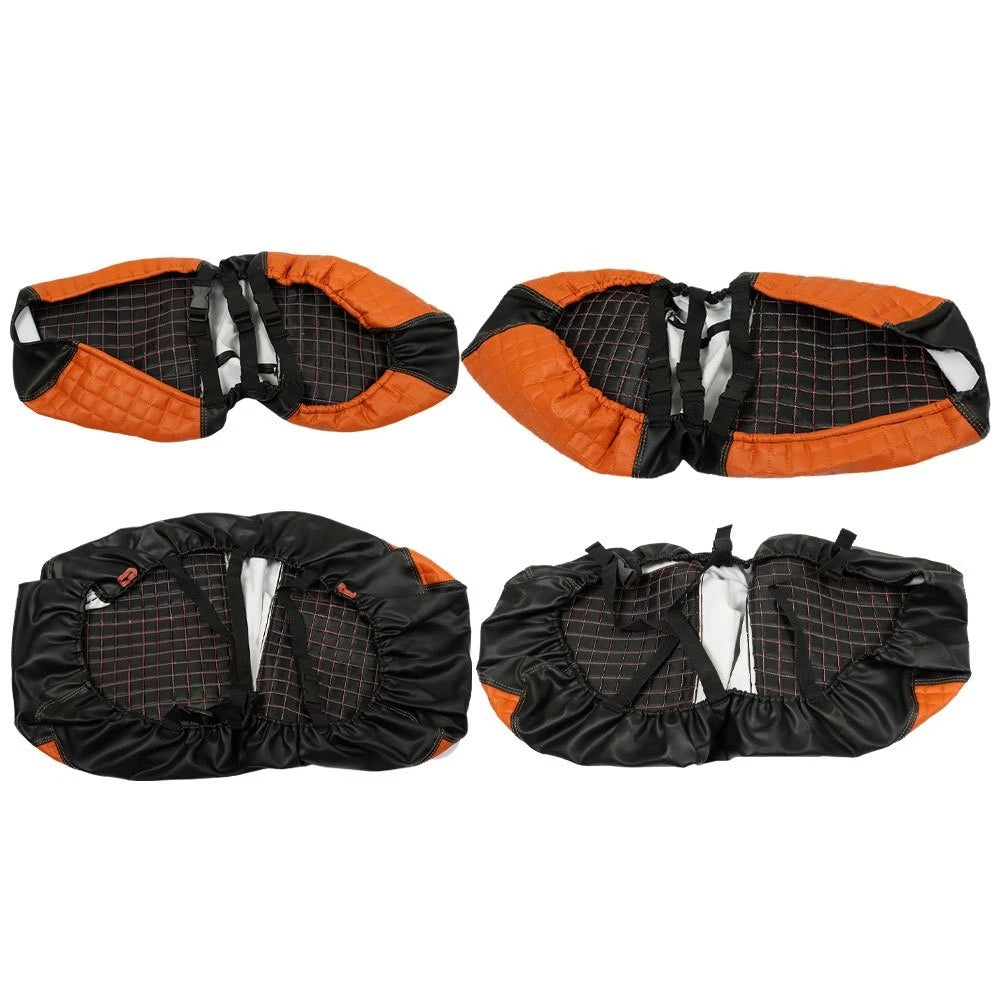 Set of 2 Front and Rear Seat Covers for EZGO Freedom TXT (2014–Up) - Orange