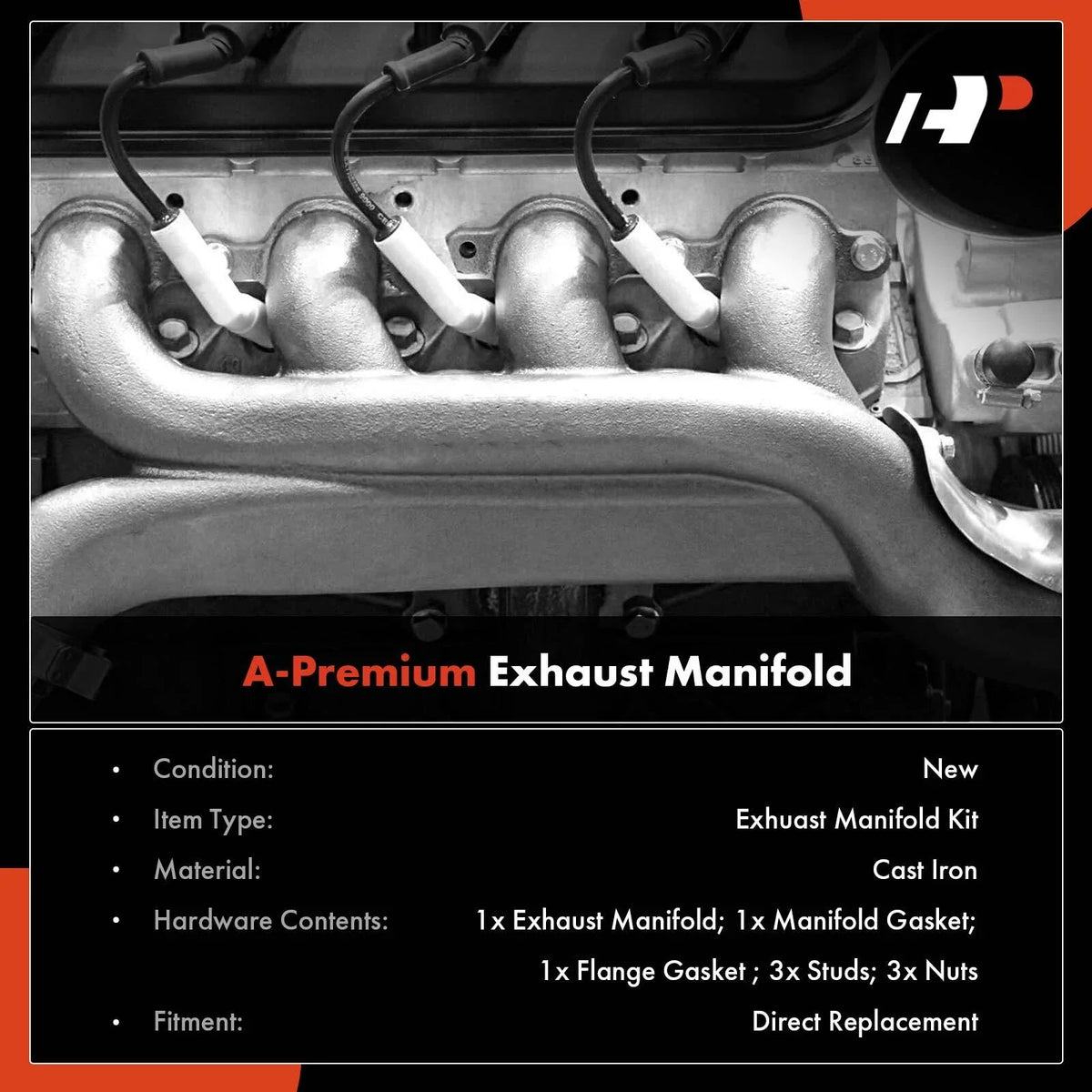 Exhaust Manifold with Gasket for Chevrolet Corvette (B60 C60 GMC B6000)