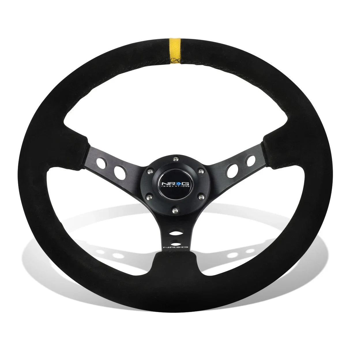 NRG Reinforced Steering Wheel 35cm 3" Deep Dish for Universal Fit (Year Unspecified)