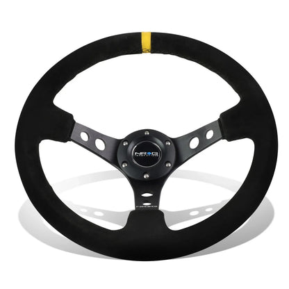 NRG Reinforced Steering Wheel 35cm 3" Deep Dish for Universal Fit (Year Unspecified)