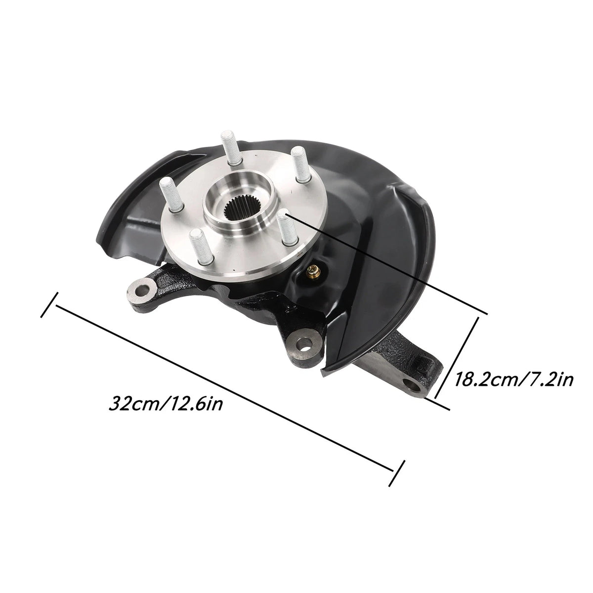 Front Left & Right Steering Knuckle & Wheel Hub Bearing Assembly for Toyota Camry (1997–2001) BCK5830K, 698-390, 698-391