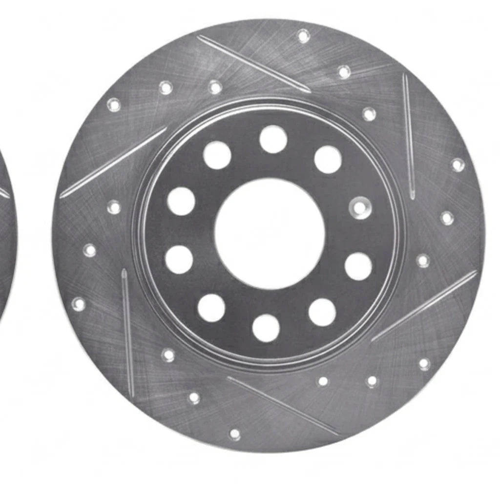 Rotor Set for Volkswagen Taos (2022–2025) ALX-PAU-DF-7612-74041-CLA4, Drilled & Slotted
