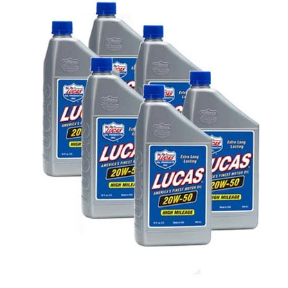 Case of Lucas Oil 10252 SAE 20W50 Engine Oil