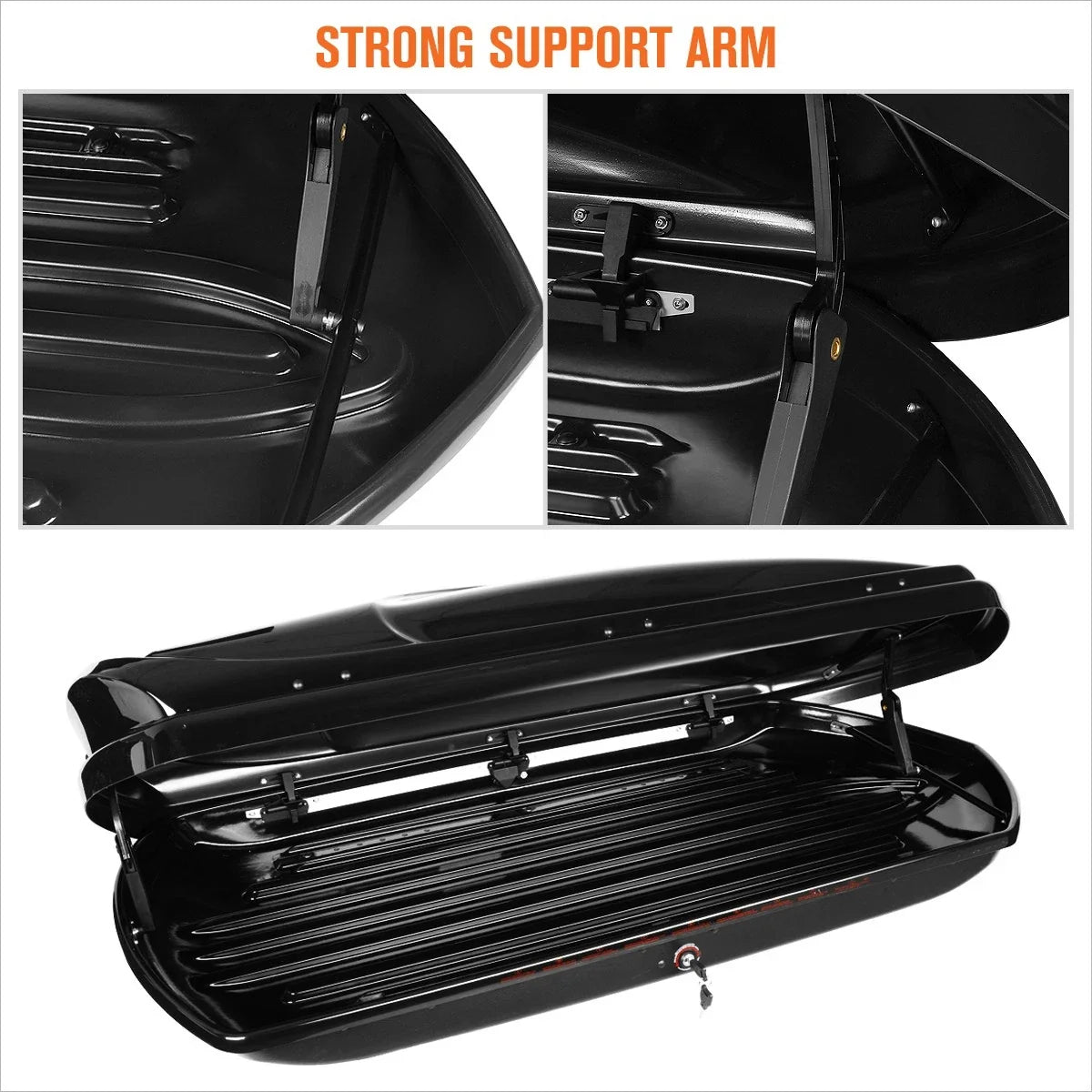 Aluminum Cross Bar Roof Rack for Mazda CX-5 (2017–2018) + Black Storage Box