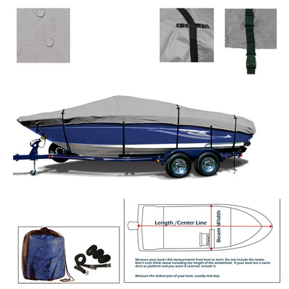 Boat cover for Triton SF 188 (Port Troll Motor) (Waterproof)