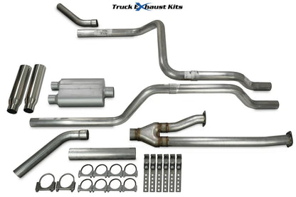 2.5" Dual Exhaust Kit for Toyota Tundra (2014–2021) - 2 Chamber, Rolled Tip