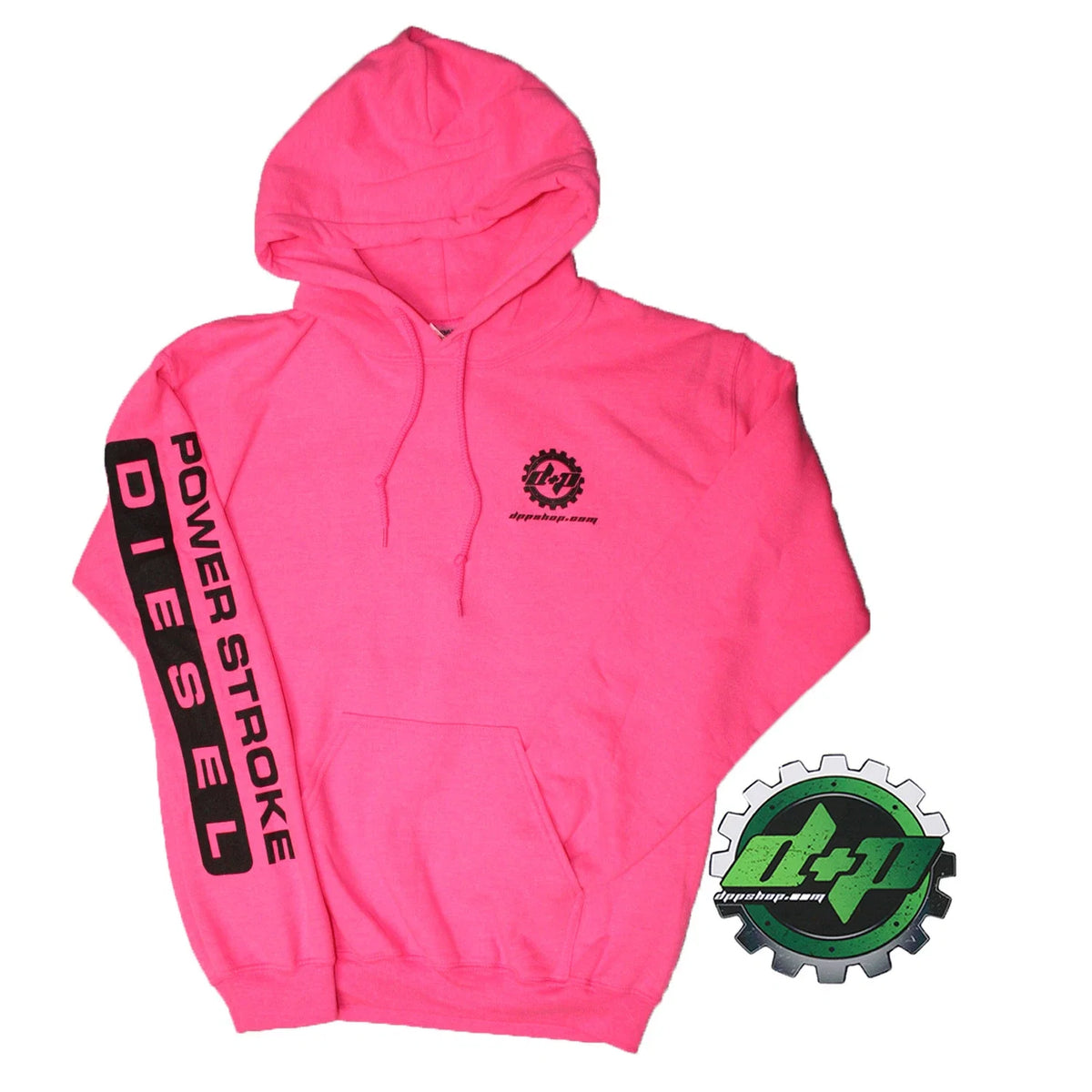 2X Pink Hoodie for Ford Powerstroke Diesel