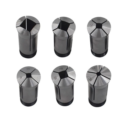 6 Pcs 5C Square Collets Set for Precision Machining (1/4, 5/16, 3/8, 1/2, 5/8, 3/4)