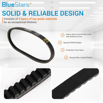 Reinforced Racing CVT Drive Belt for - 842-20-30, Black