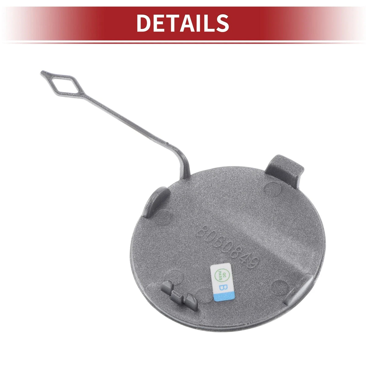 Rear Car Bumper Tow Hook Cover for BMW 428i (2014-2016) Silver Tone