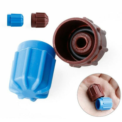 2X A/C Valve Cap Port Dust Covers for Car R134a