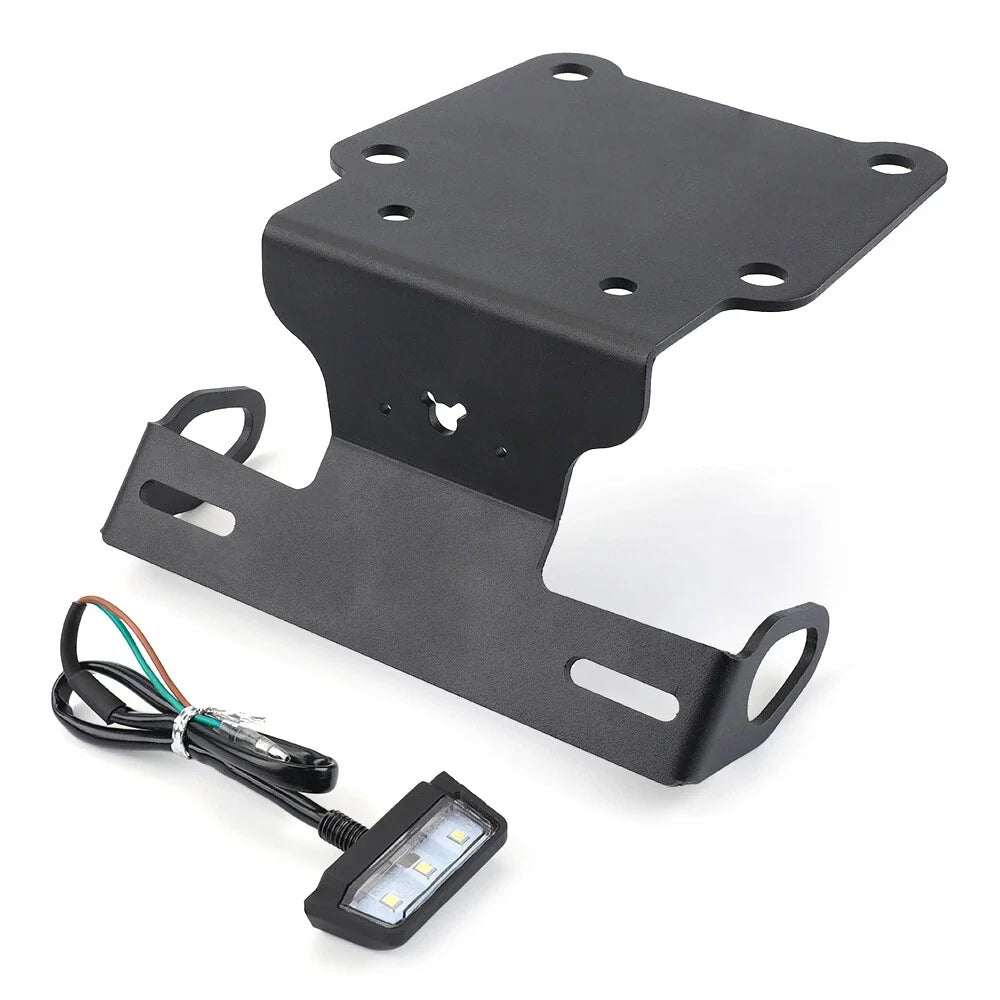 Fender License Plate Holder with LED Light for Yamaha XTZ700/Rally Tenere 700 (2023)