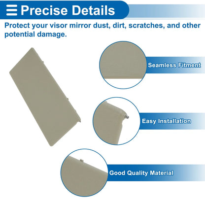 Sun Visor Mirror Cover for Buick Envision (2014–2021) No. 23196443 Beige