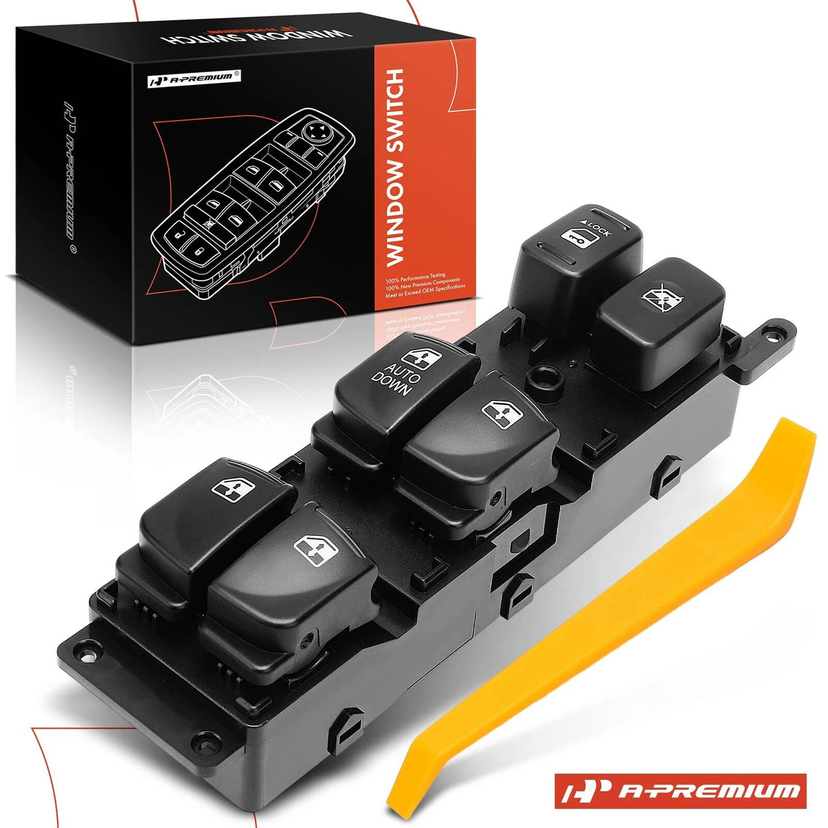 Front Left Power Window Switch for Hyundai Accent (2008–2010) 935701E111, 1S15867, DWS769