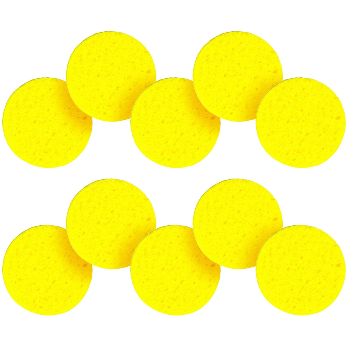 10 Pack Unbleached Yellow Hermit Crab Sponges for Aquatic Habitat