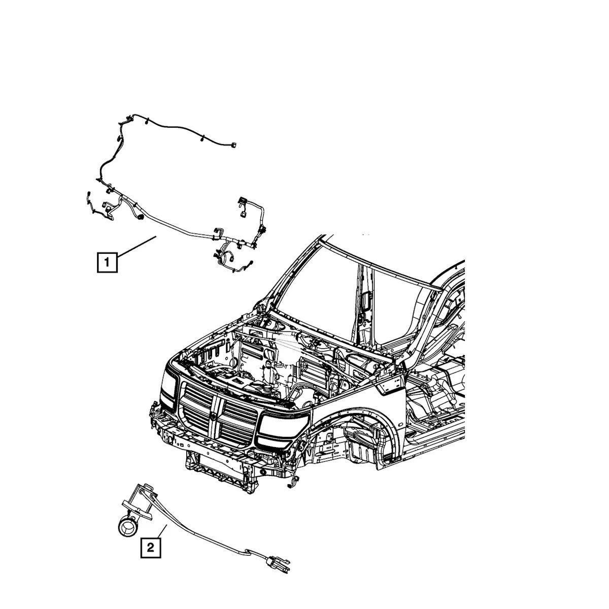 Wiring Harness for Jeep Wrangler Dodge Nitro (2008–2011) 68026780AA