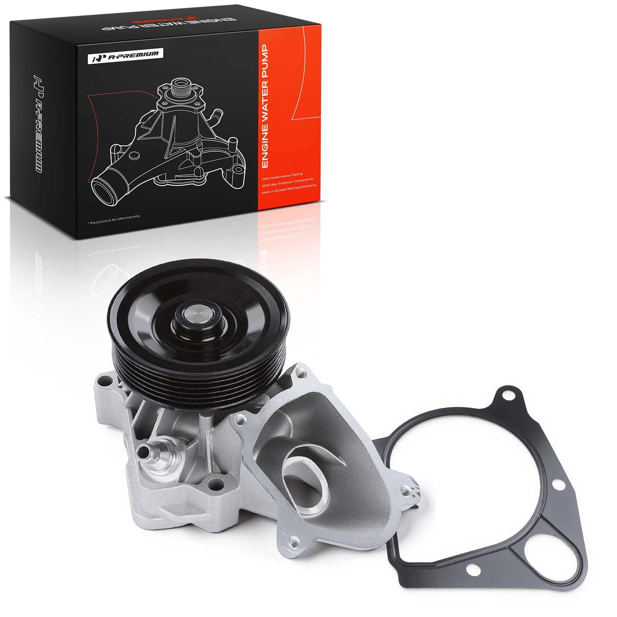 A-Premium Engine Water Pump w/Gasket for BMW E90 335d (2009–2011) E70 X5 (2009–2013) 11517805812, PA10166, 115-2310