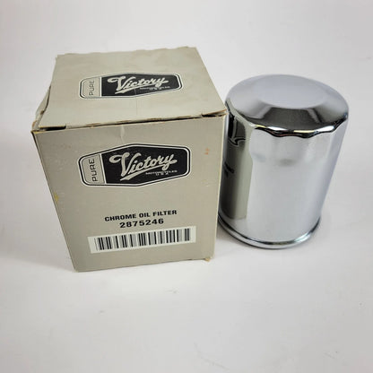 Chrome Oil Filter for Victory Freedom Models (MFR 2875246)