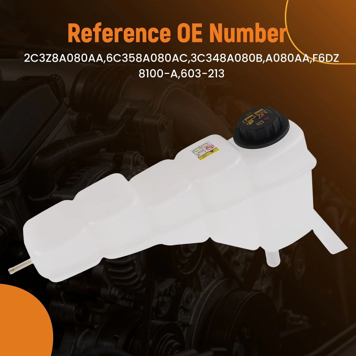 Coolant Expansion Tank for Ford Excursion F-250-550 Super Duty (1999–2005) 2C3Z8A080AA