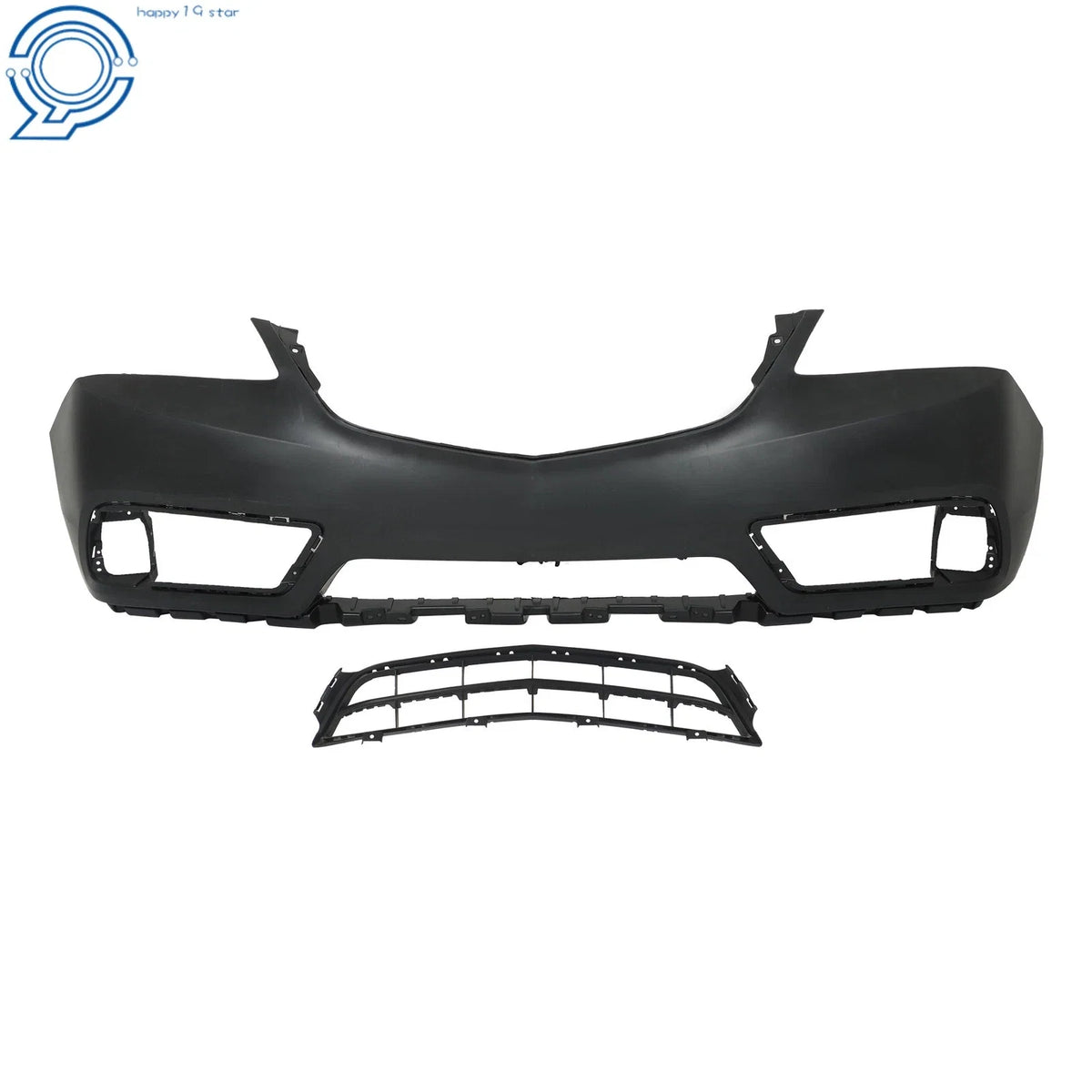 Front Bumper Cover for Acura MDX (2014–2016) with Fog Light Cut, Lower Grille