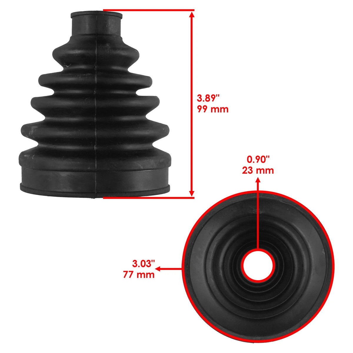 Rear Axle Outer Inner CV Boot Kit for Can-Am (705500870, 705501864, 705501777)