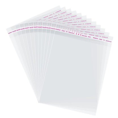 200 Pcs Self Sealing Cellophane Bags 5x7 Inches Clear